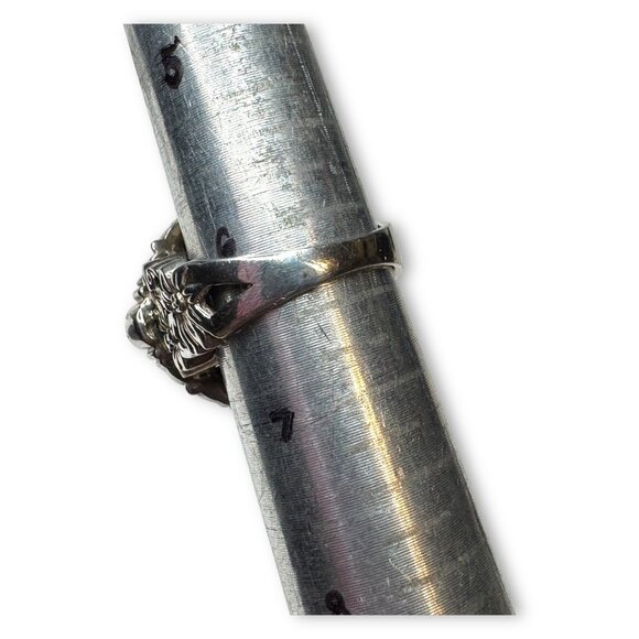 Sterling Silver Multi-Stone Ring Turquoise Lapis Purple Spiny Oyster - Picture 4 of 14